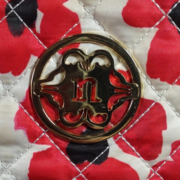 Nanette Lepore Small Quilted Nylon Floral Print Backpack - Picture 2 of 9